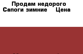 Продам недорого. Сапоги зимние. › Цена ­ 3 000 - Московская обл., Москва г. Одежда, обувь и аксессуары » Женская одежда и обувь   . Московская обл.,Москва г.